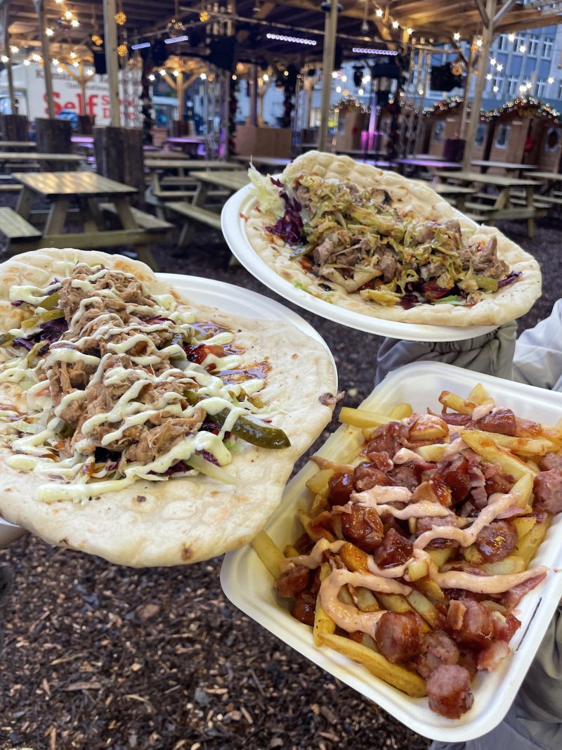 A Christmas kebab menu with pigs in blanket-loaded fries has launched in Manchester, The Manc