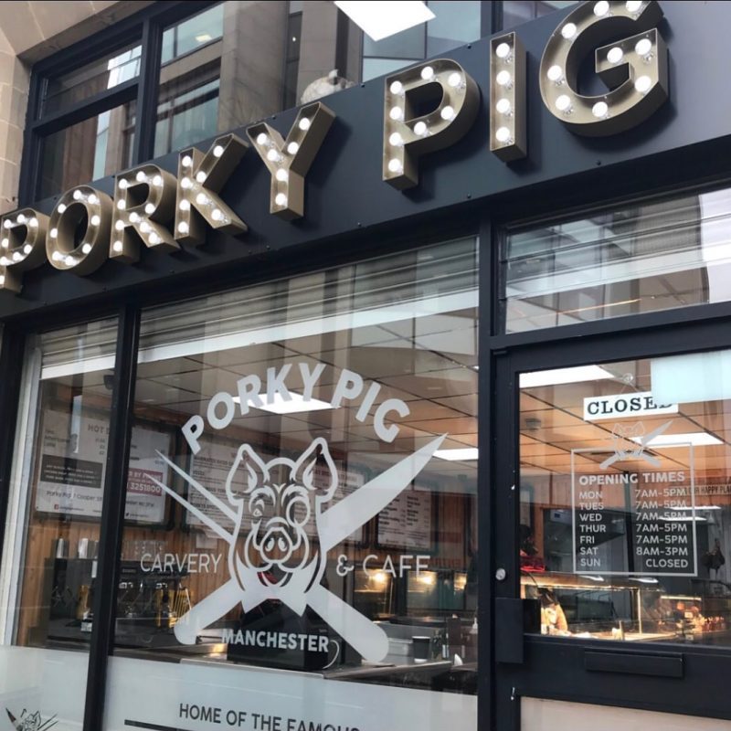 Porky Pig has permanently closed its Manchester city centre cafe, The Manc