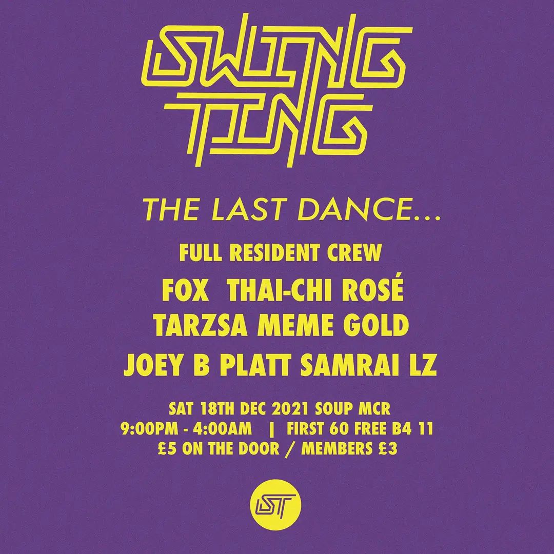 Manchester club night Swing Ting is ending after 13 years, The Manc