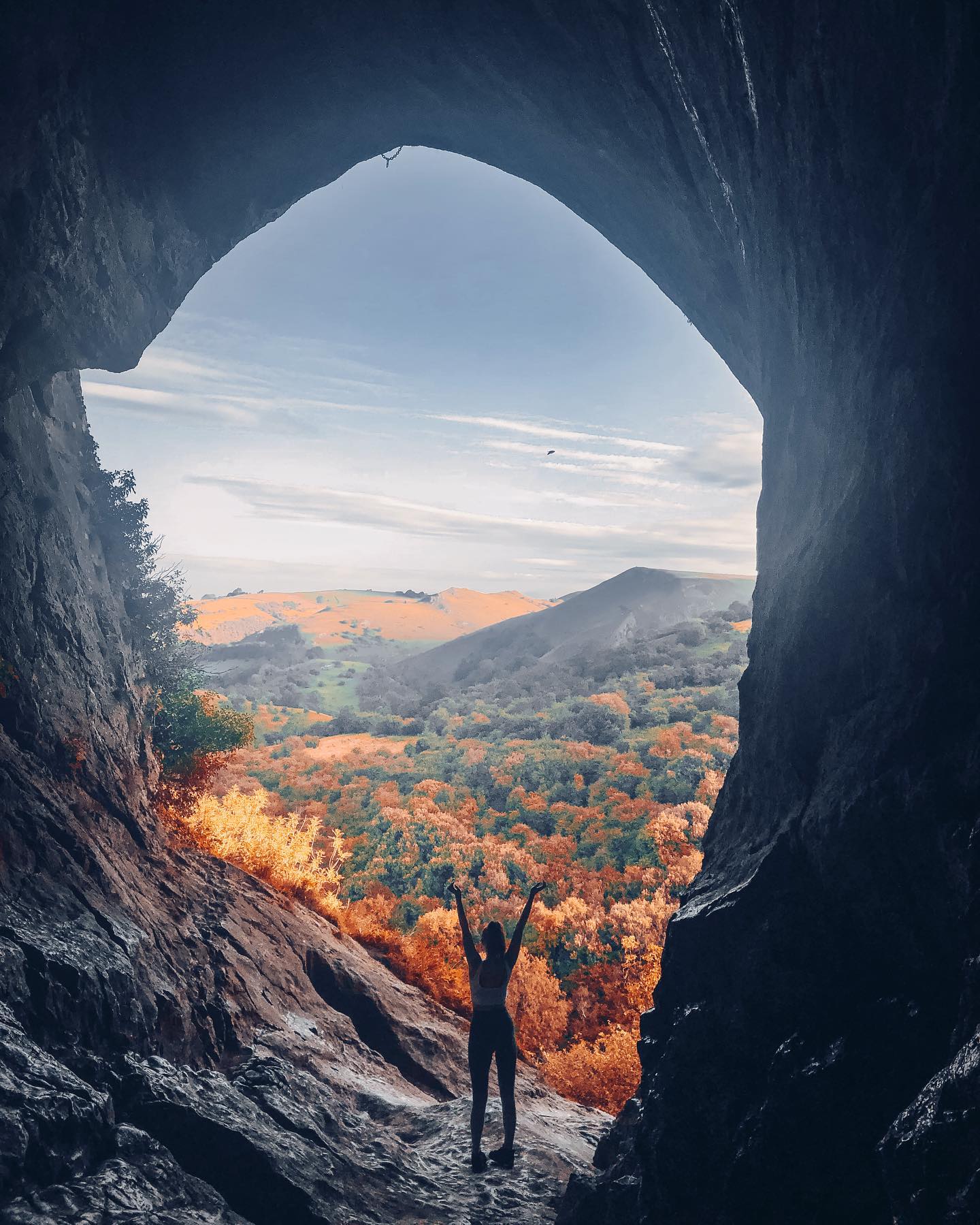 The cave in autumn. Credit: Instagram @jennieclaydon