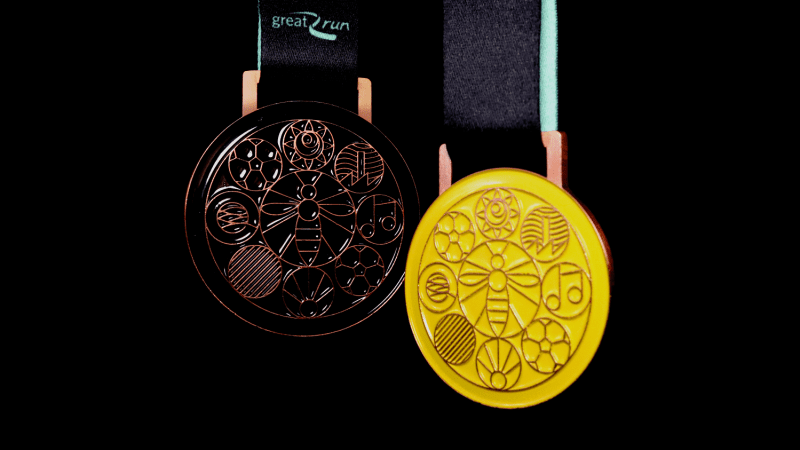 Great Manchester Run unveils Manchester worker bee medal, The Manc