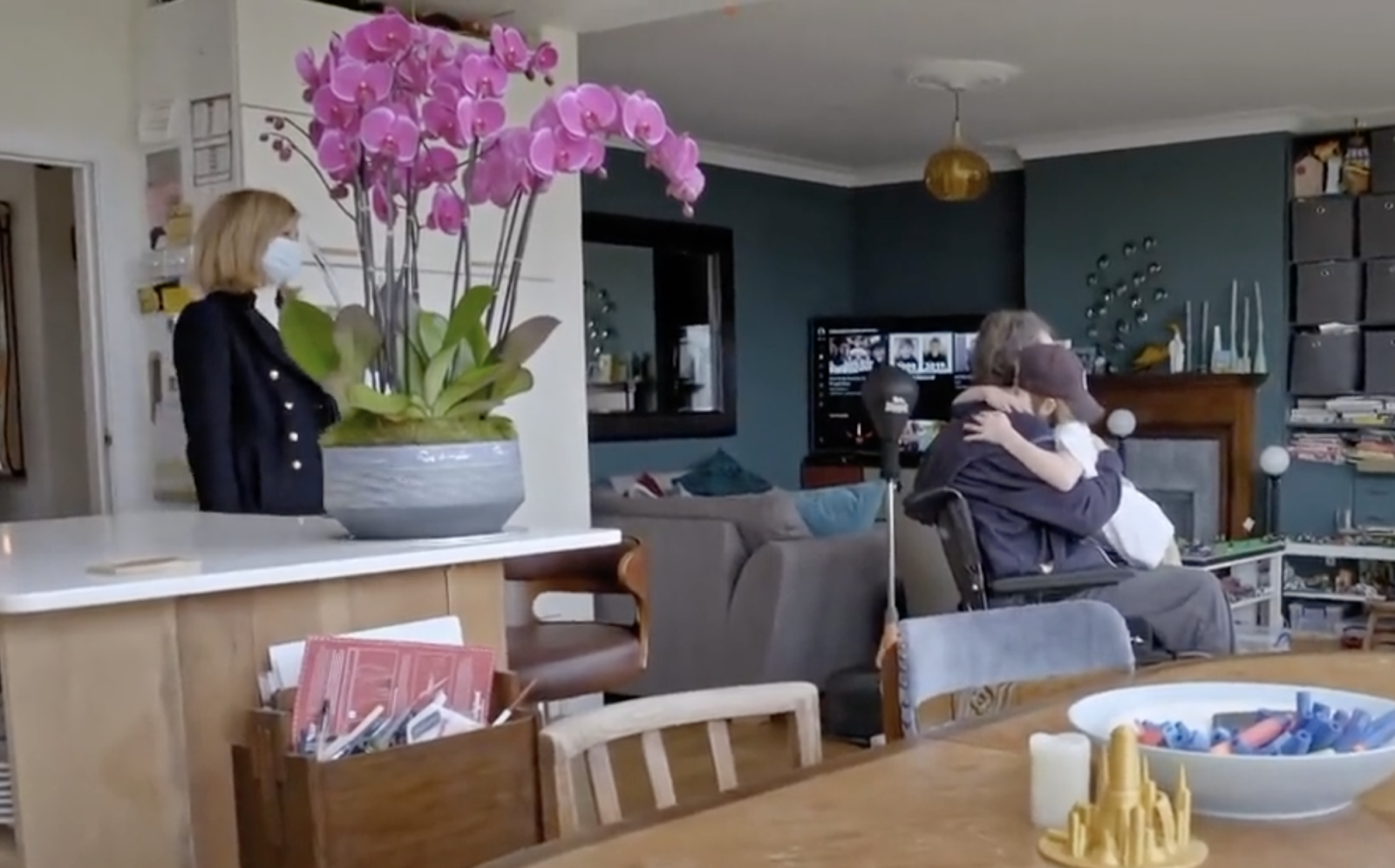 Derek Draper&#8217;s first hug with son after Covid battle captured in new Kate Garraway documentary, The Manc
