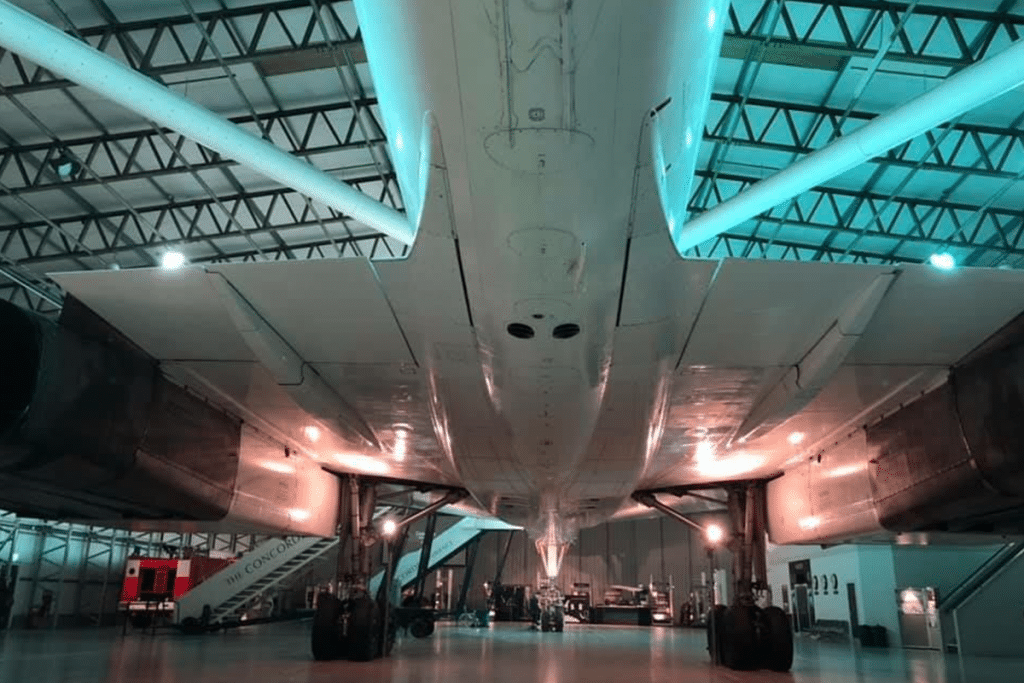 You can dance underneath the wings of a Concorde jet at a Manchester Airport hangar, The Manc