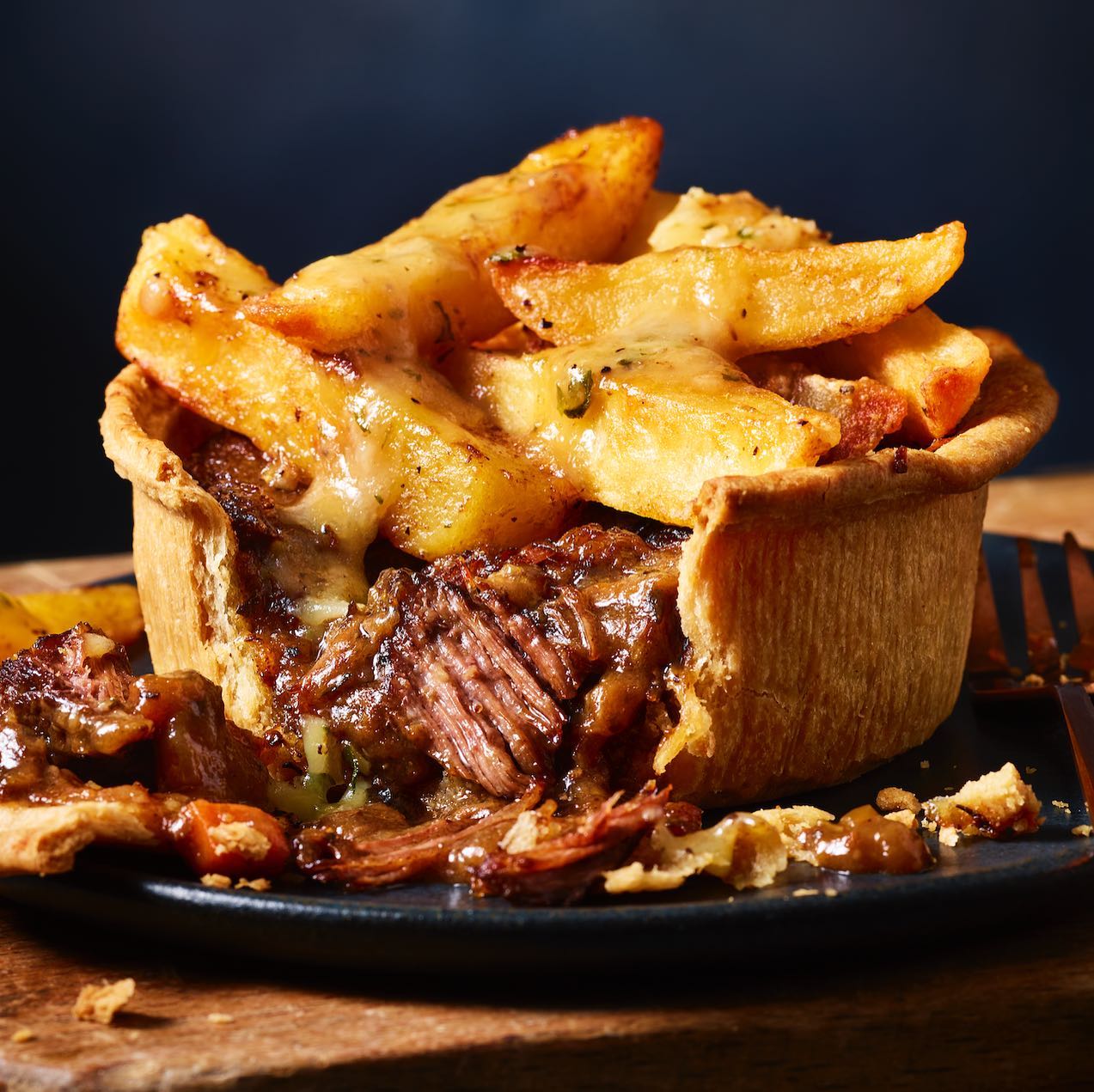 Marks and Spencer has created a steak and cheesy chips pie, The Manc