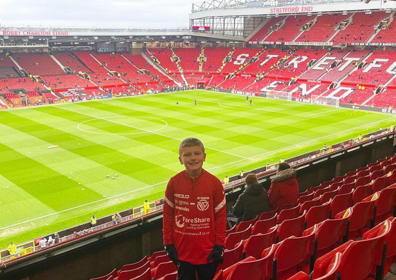 &#8216;Inspirational&#8217; lad raises funds to feed 50,000 people with charity walk to Old Trafford, The Manc
