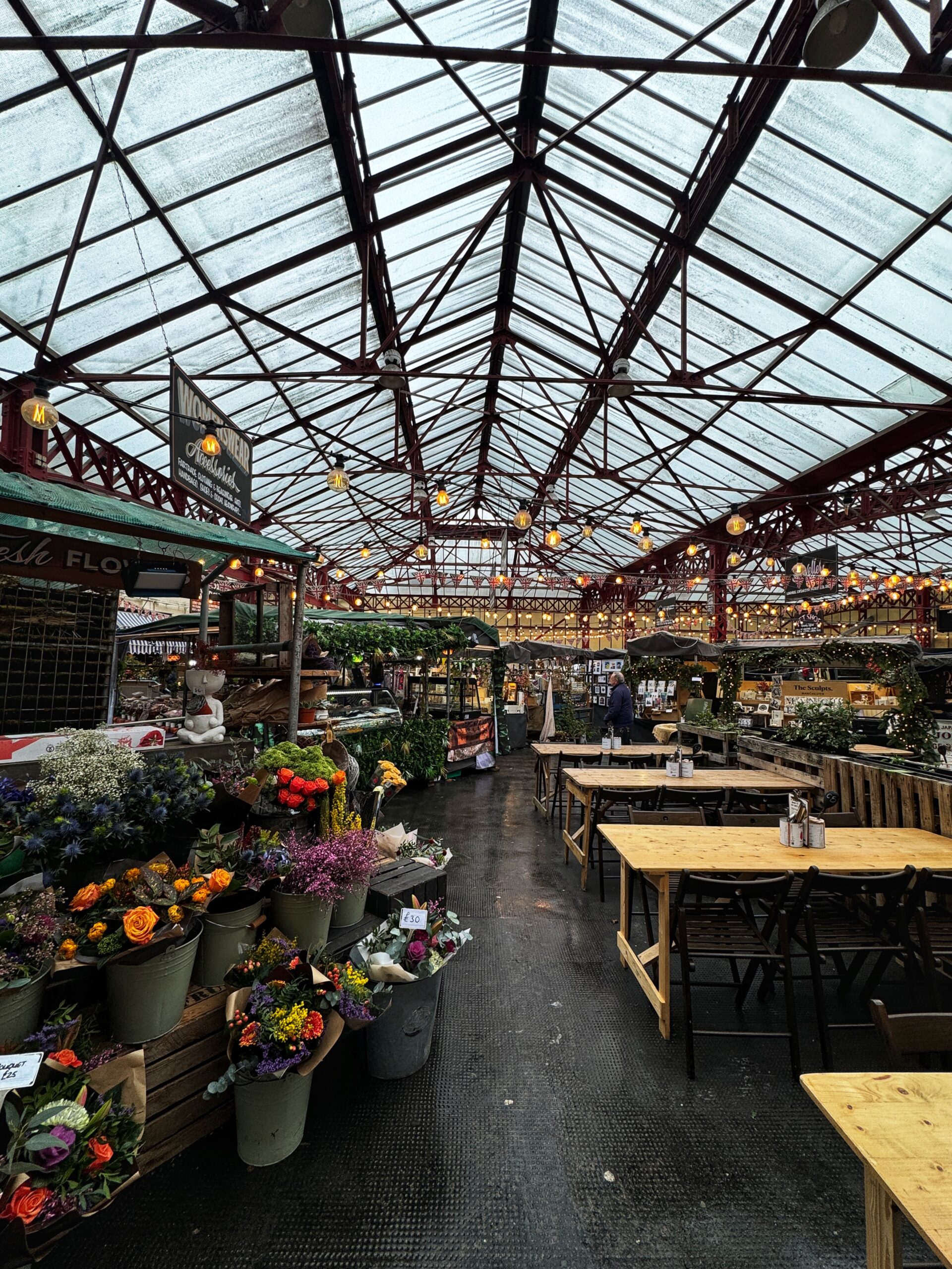 The covered market at Altrincham Market