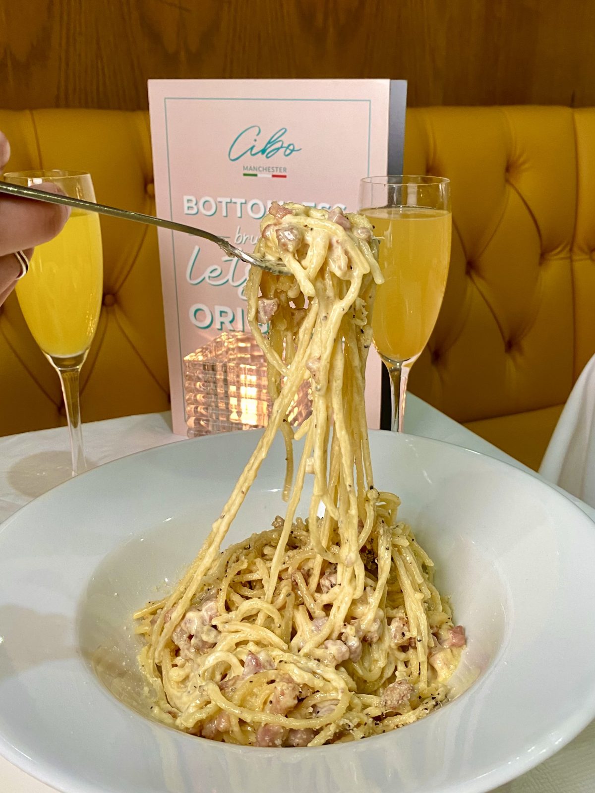Manchester&#8217;s Italian bottomless brunch with flaming pasta and endless mimosas, The Manc
