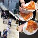 Hundreds of Mancs queue down the street for free pizza in the city centre, The Manc