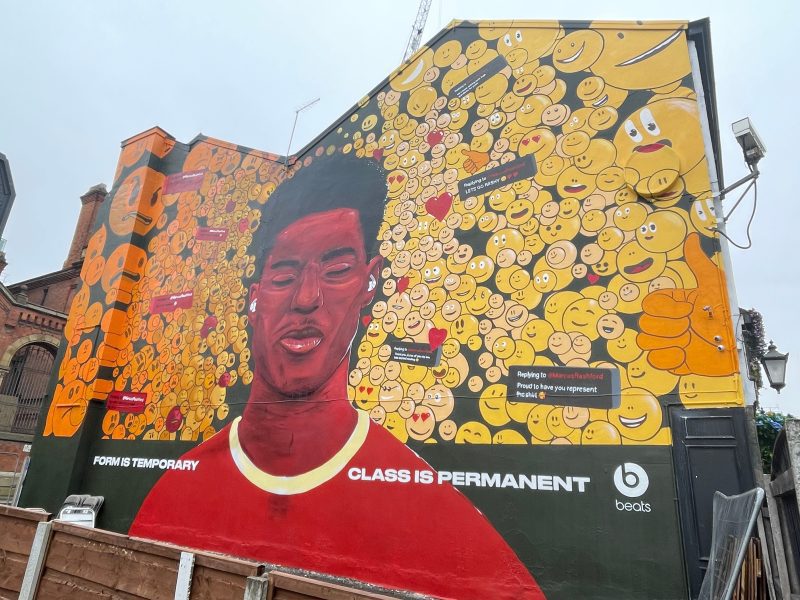 New Marcus Rashford mural in Manchester highlights social media abuse, The Manc