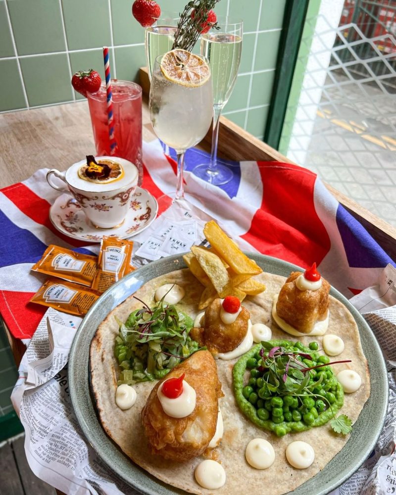 Manchester restaurant launches Jubilee chippy tea kebabs and gin teacup cocktails, The Manc