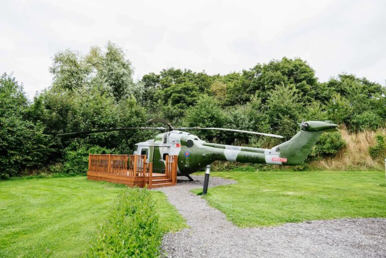 You can stay overnight in a converted ex-military helicopter in Lancashire, The Manc
