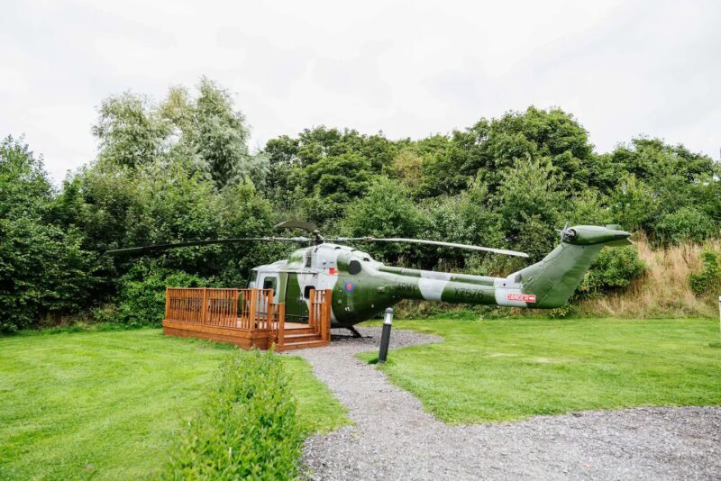 You can stay overnight in a converted ex-military helicopter in Lancashire, The Manc