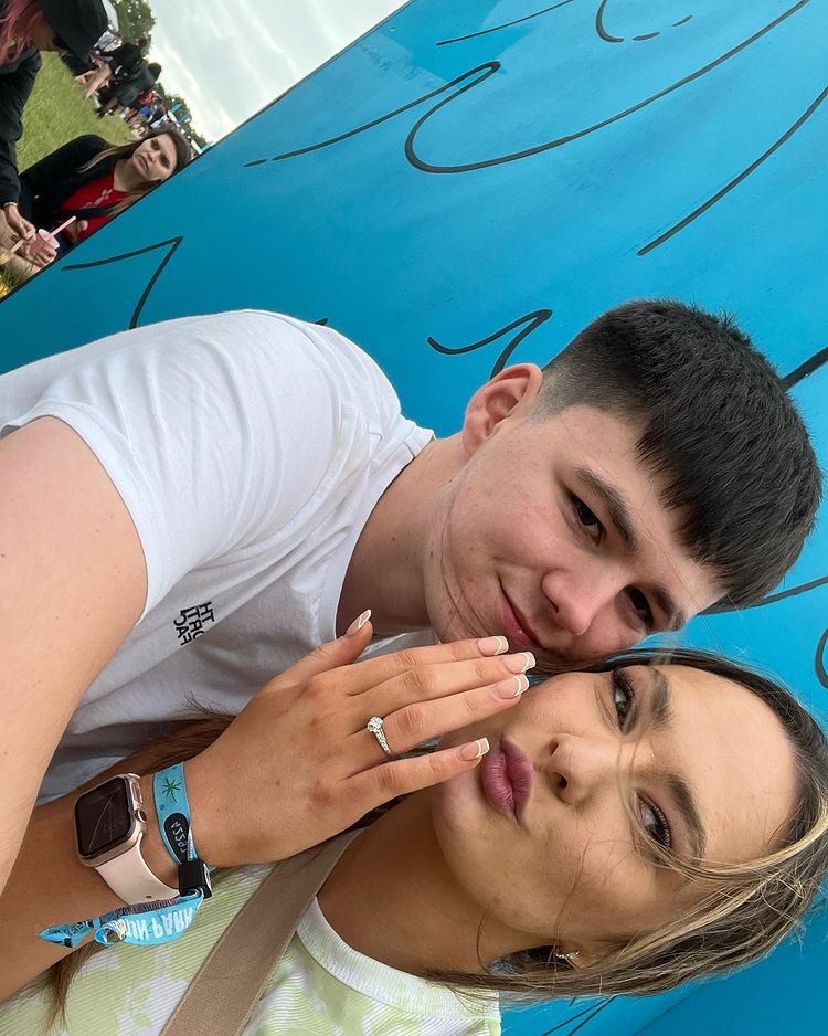 A couple who got engaged at Parklife last summer
