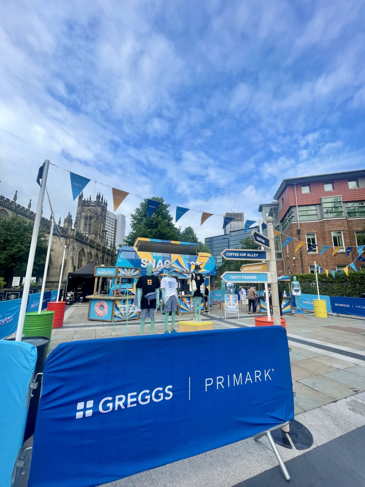 Greggs sets up festival site in Manchester with free sausage rolls