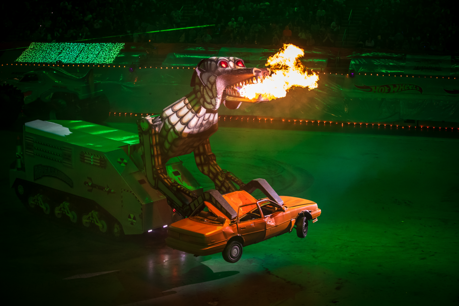 There's a massive Hot Wheels monster truck 'glow party' coming to