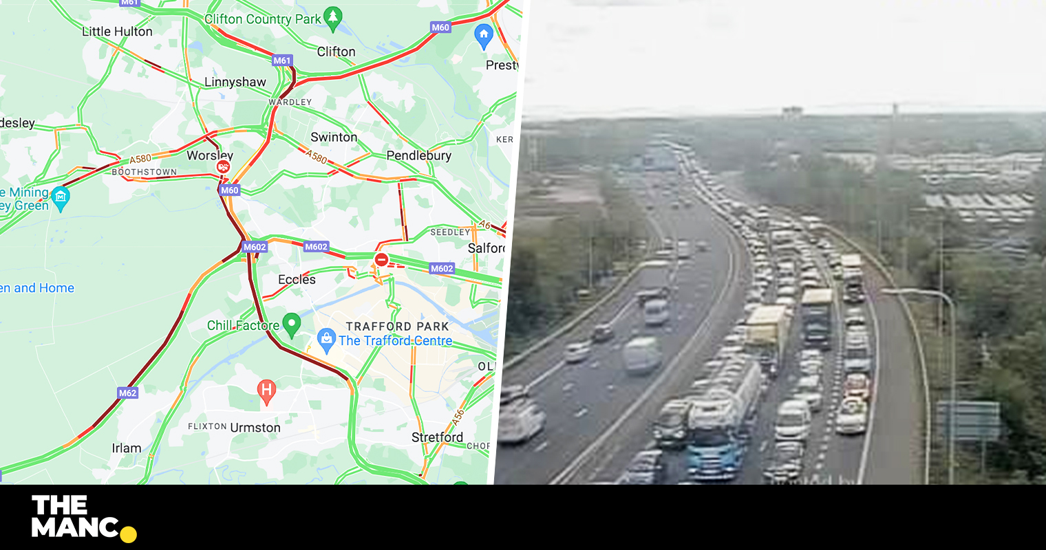 M60 Closed With Huge Queues Forming After A Man Was Hit By A Lorry m60-closed-with-huge-queues-forming-after-a-man-was-hit-by-a-lorry