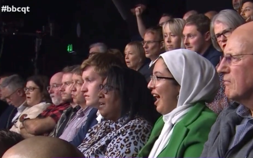 Question Time audience member mortgage quote 10.5%