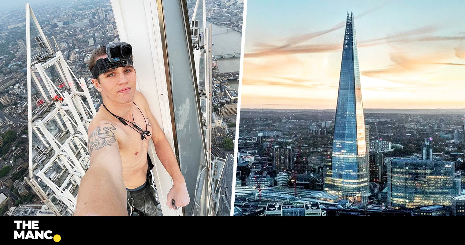 Manc Free Climber Scales The Shard And Surprises Couple Staying On 40th Floor 4692