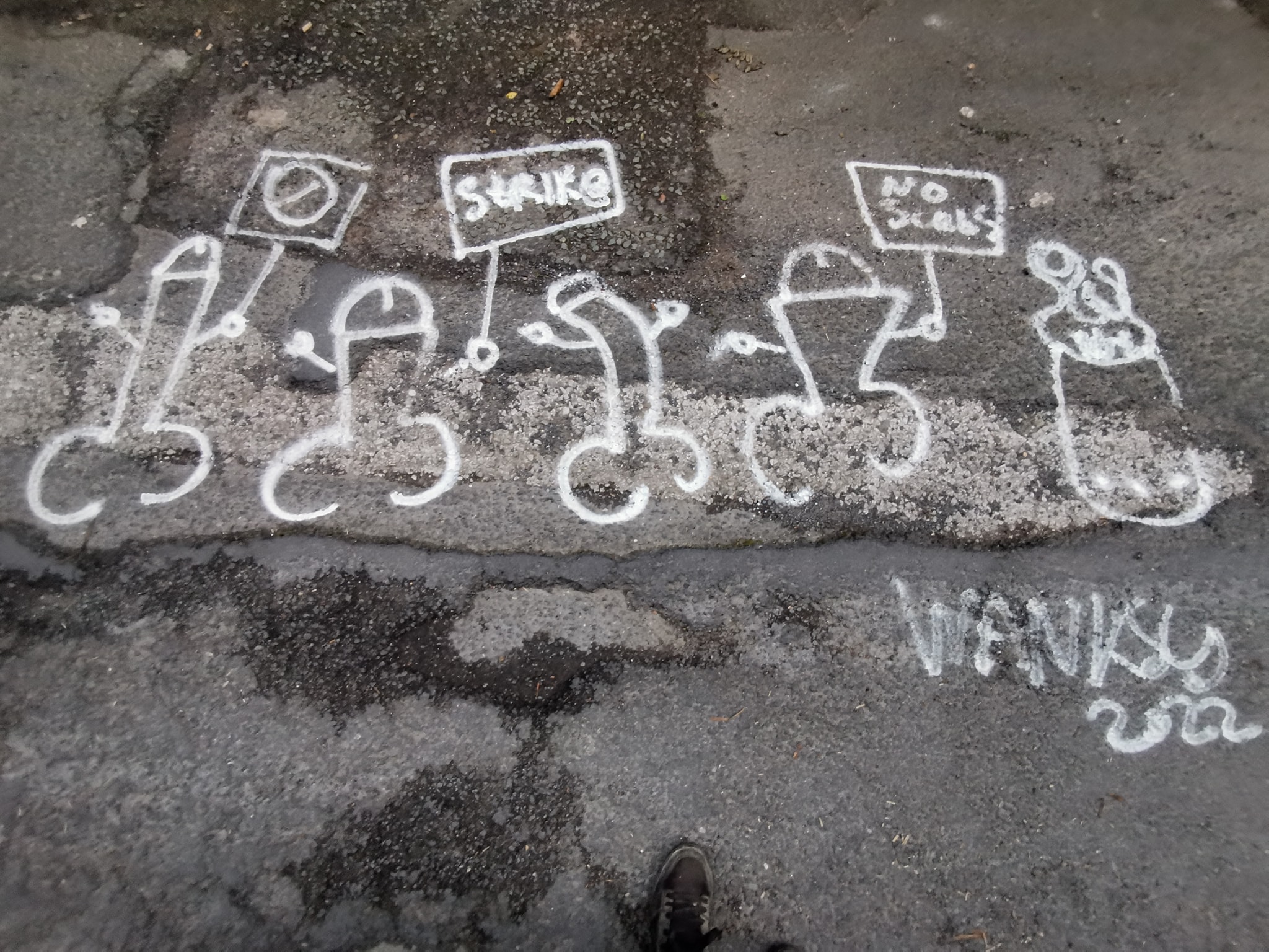 Celebrating 'Wanksy' the Manchester street artist who turned potholes