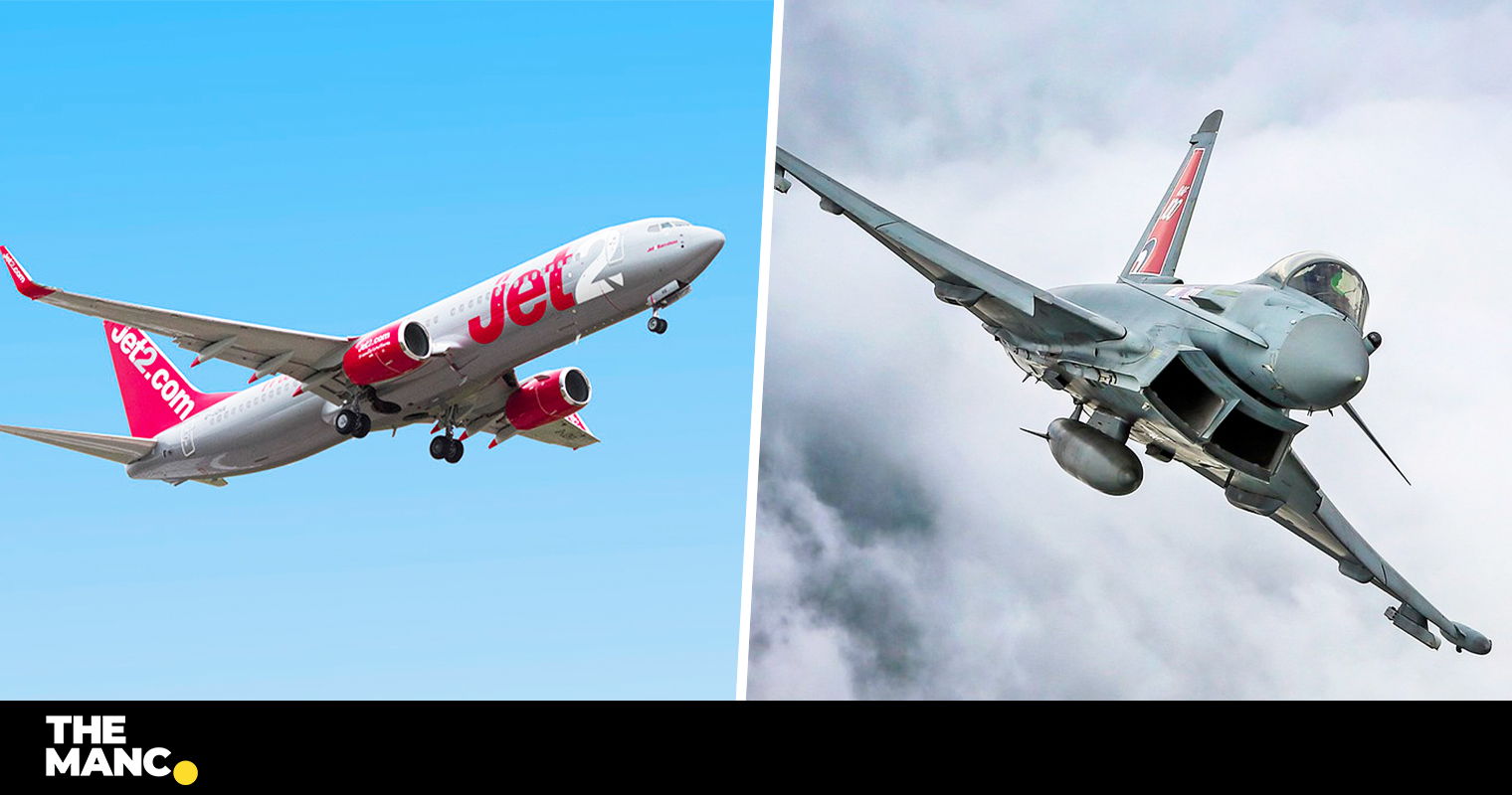 Manchester-bound Jet2 plane escorted by RAF jets following security threat