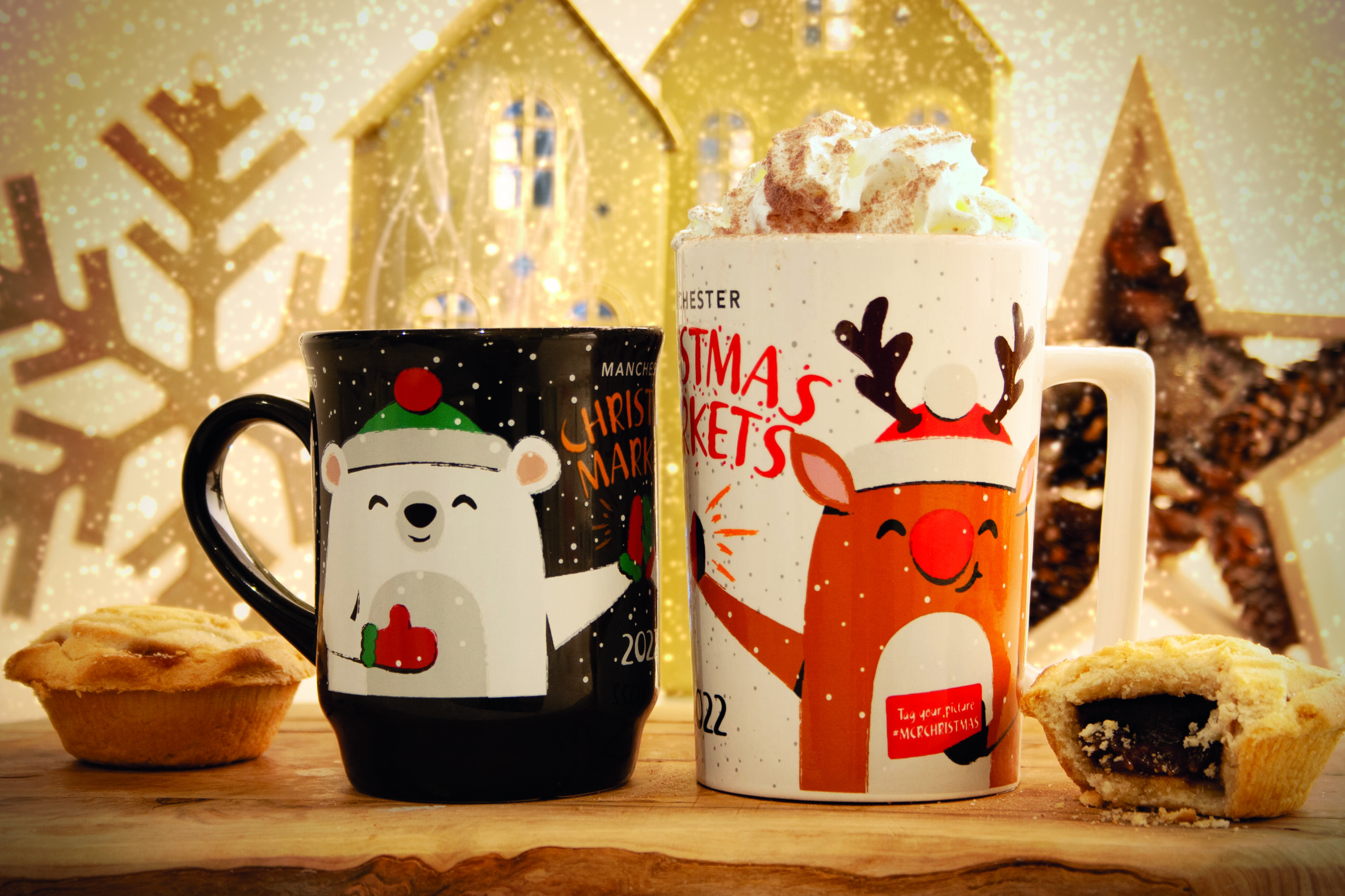 The 2022 Manchester Christmas Markets mugs. Credit: Manchester City Council