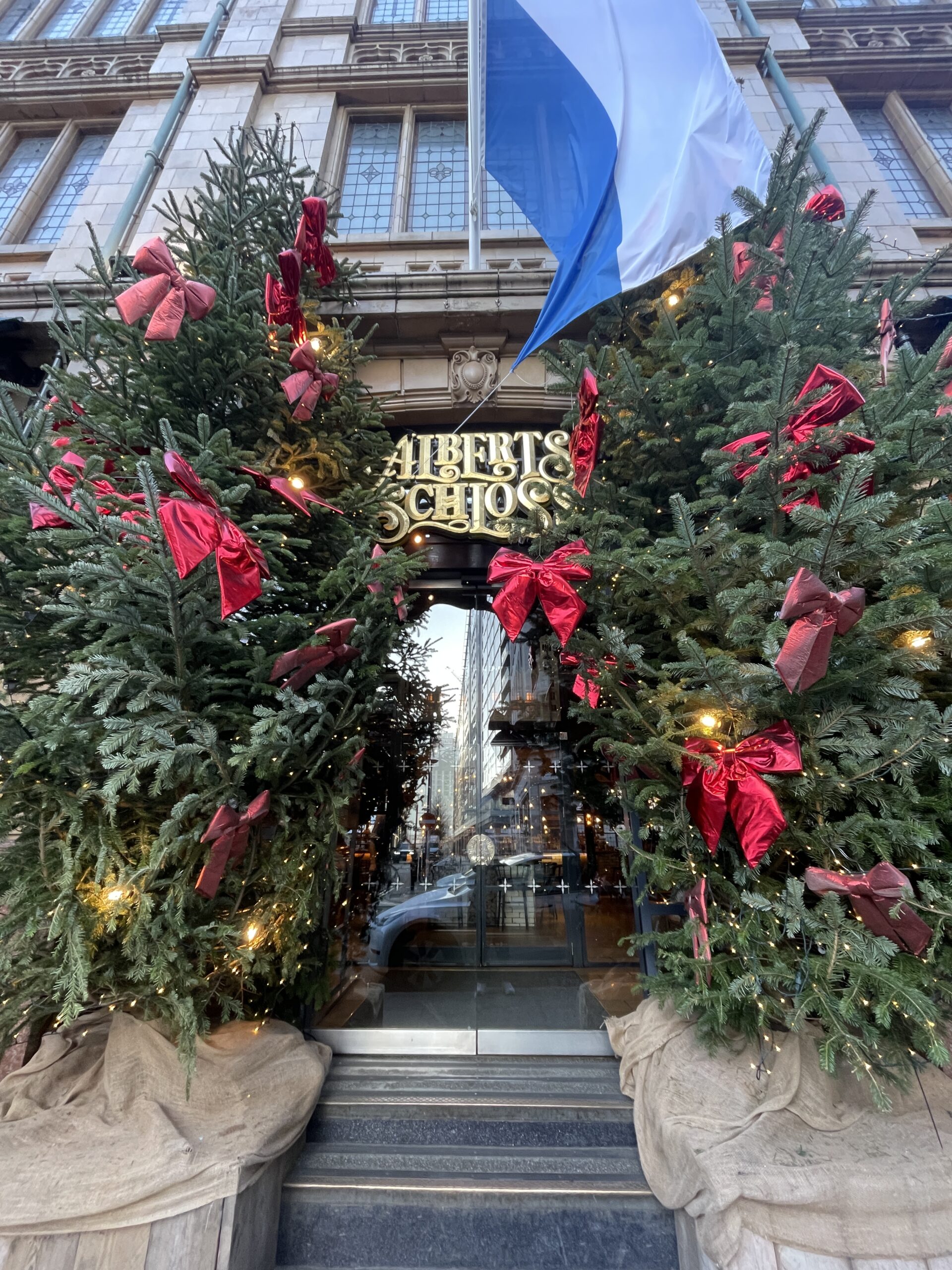 Christmas decorations at Albert’s Schloss in Manchester