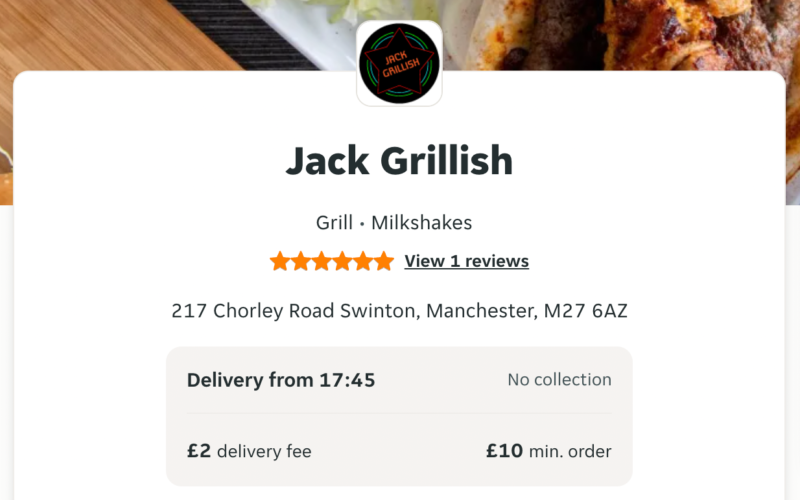 Jack Grillish takeaway Manchester
