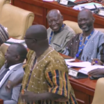 MP mocking Harry Maguire in Ghanaian parliament