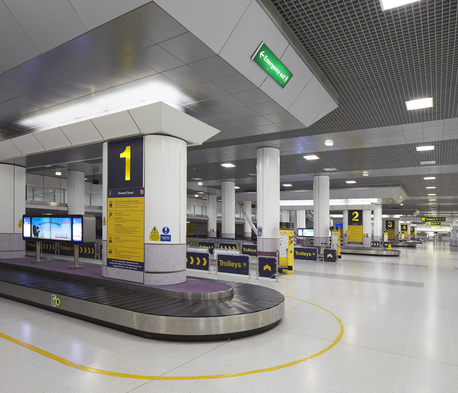 Manchester Airport baggage reclaim.