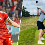 Gareth Bale golf debut