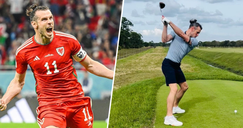 Gareth Bale golf debut