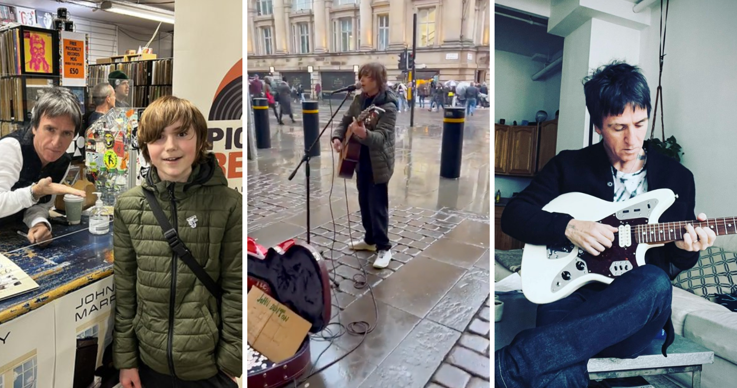 12-year-old Salford busker John Denton wins Johnny Marr Award