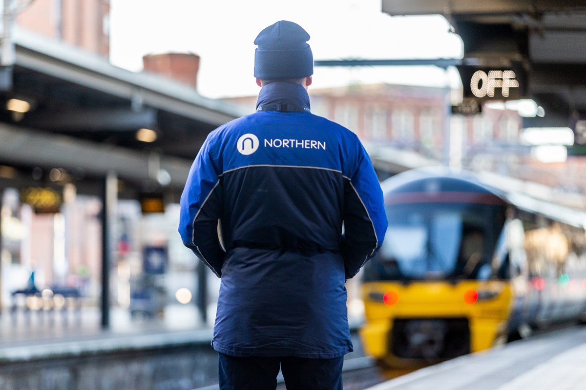 person stood on platform.