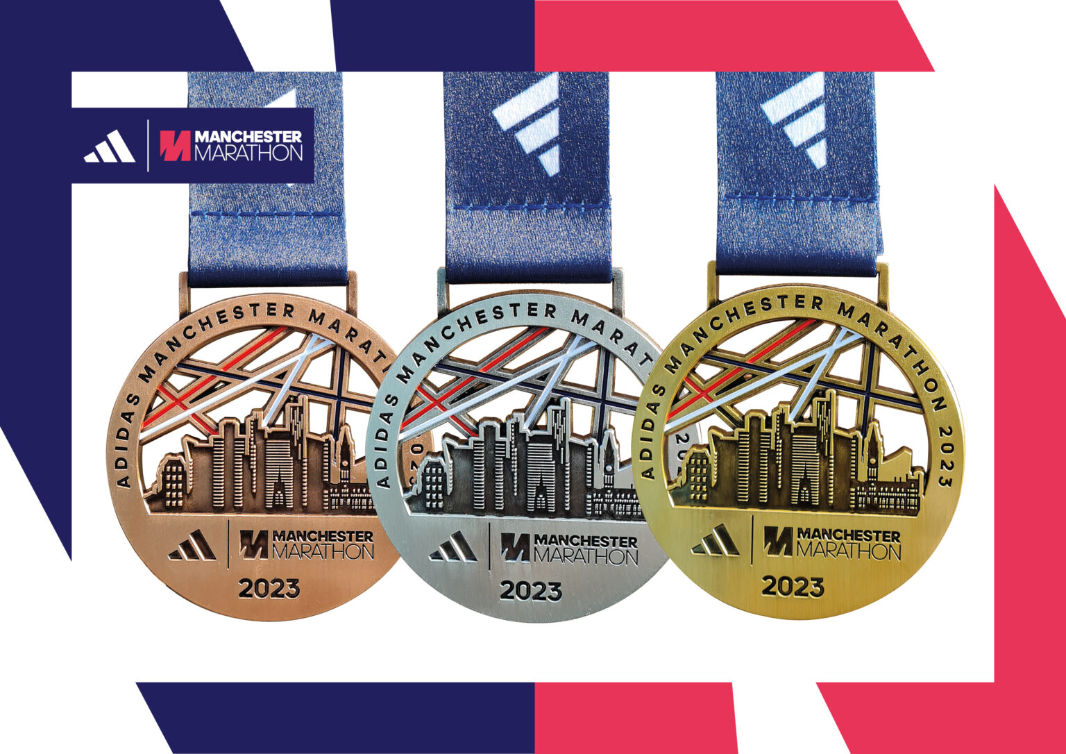 2023 Manchester Marathon finisher's medal