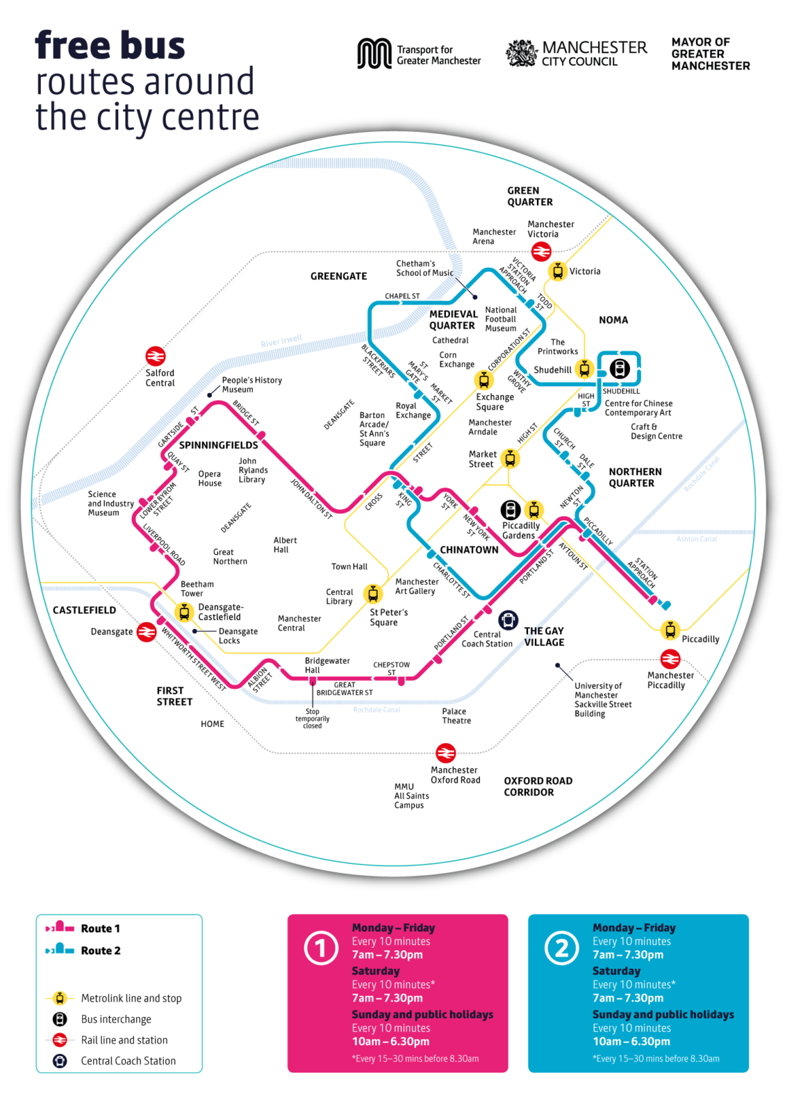 greater manchester free bus travel