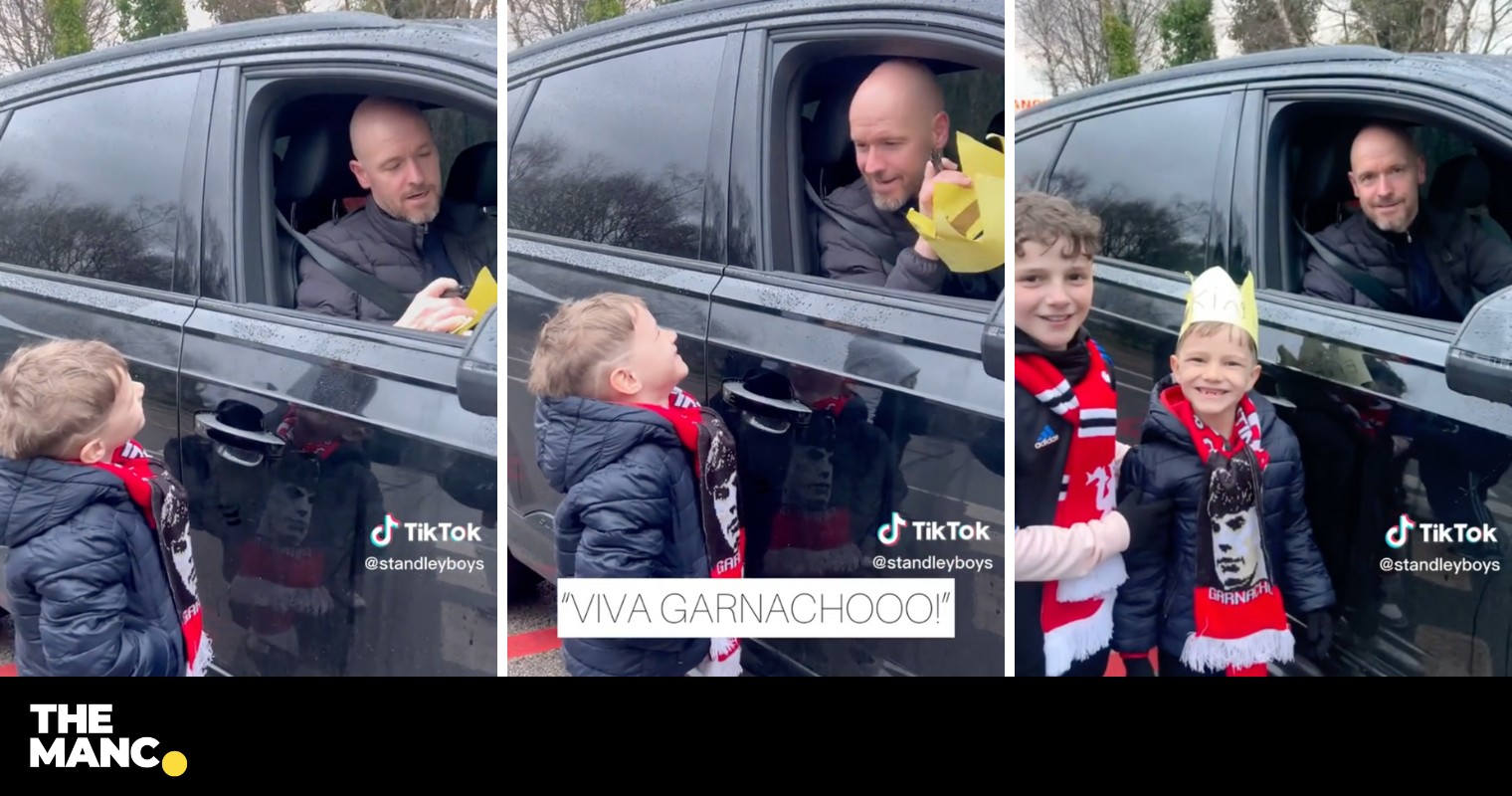 Fans are loving this wholesome clip of Erik ten Hag stopping for a