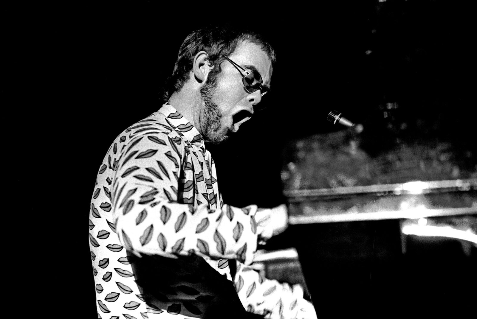 Elton John performing in 1972