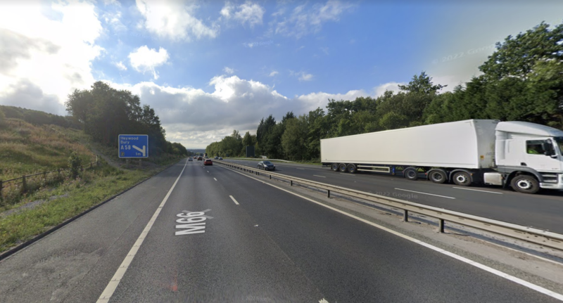The M66 where the crash occurred
