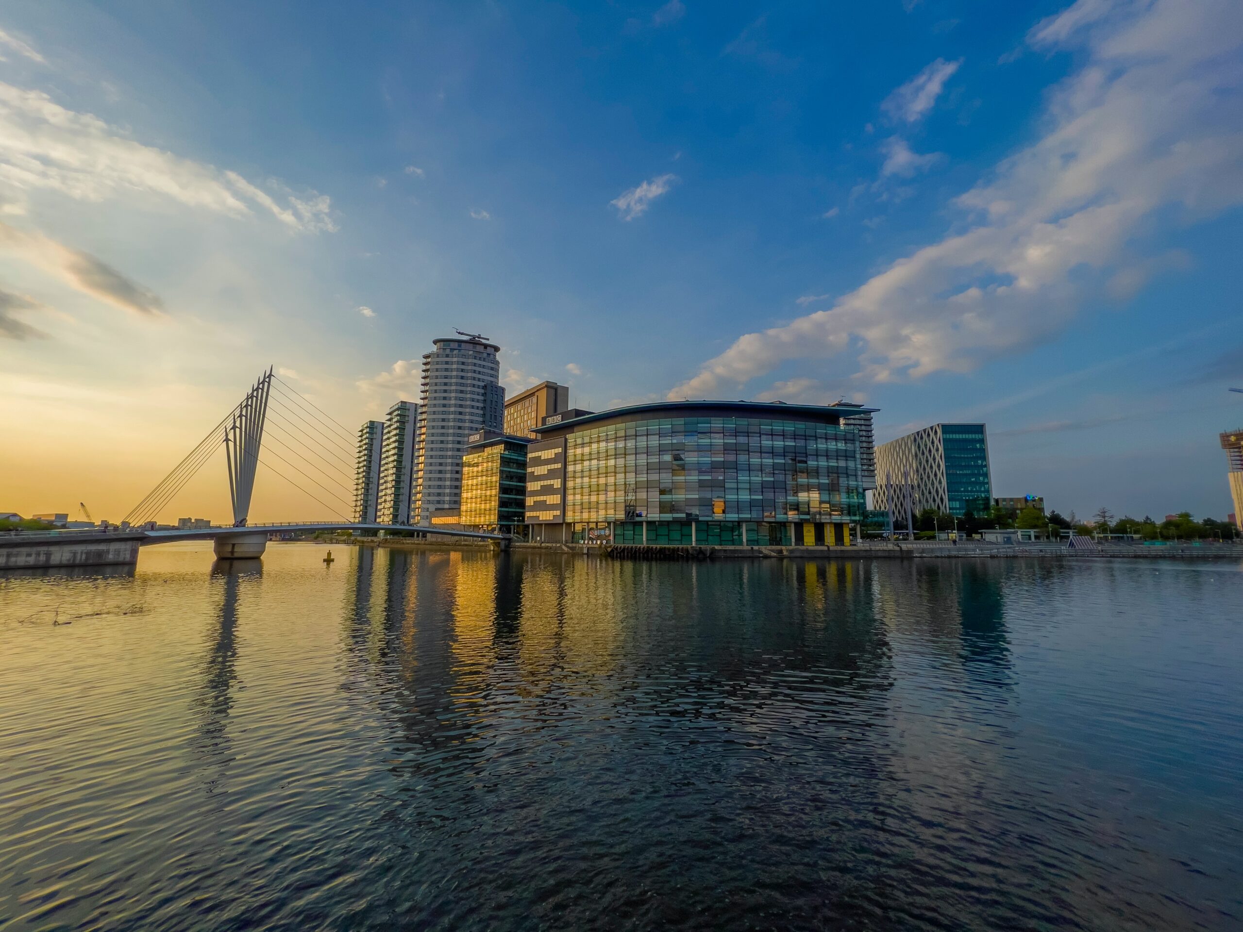 A warning has been issued about swimming in Salford Quays