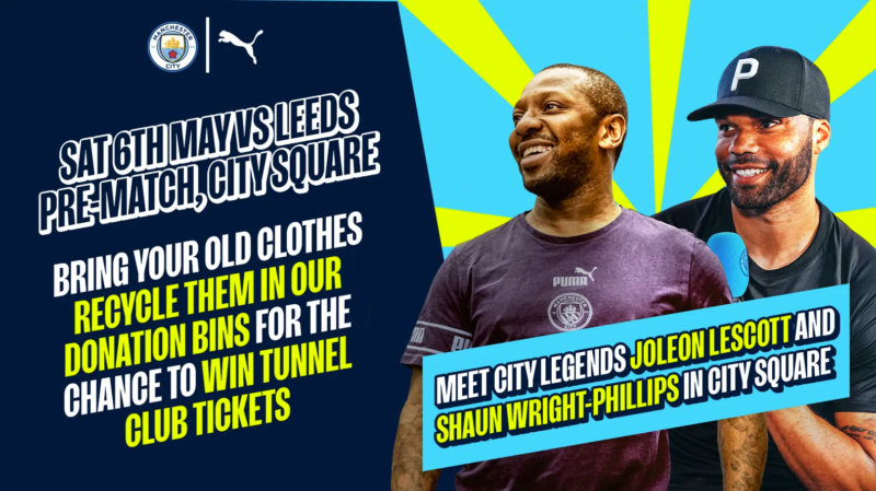Manchester City asking fans to recycle old football shirts and garments