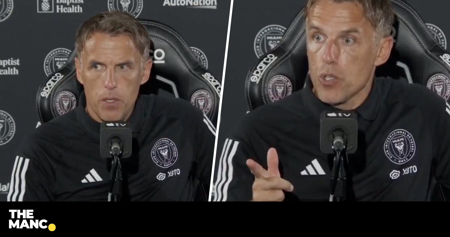 ‘Show some f***ing respect’: Phil Neville blasts MLS reporter for interrupting him
