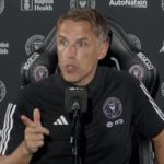 Phil Neville swears at MLS reporter after he interrupted him