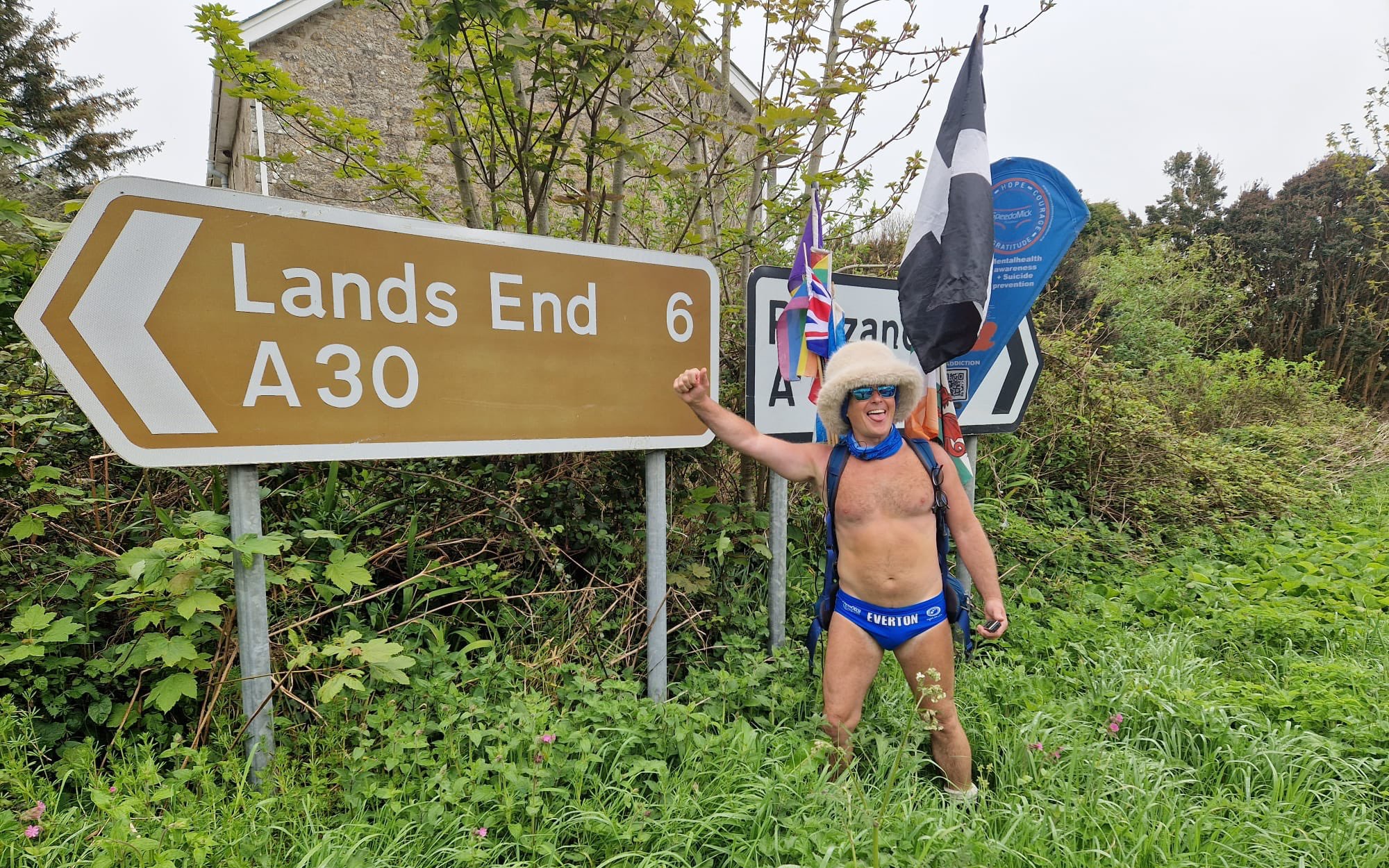 Speedo Mick completes Land's End to John O'Groats