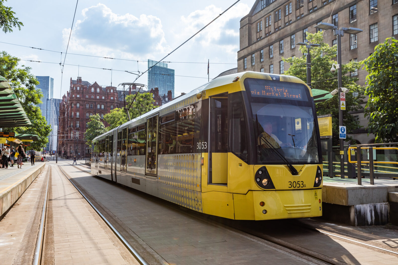 The Metrolink trams are one of the easiest ways to travel to Parklife