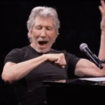 Roger Waters delighted at the arrival of a bee in Manchester