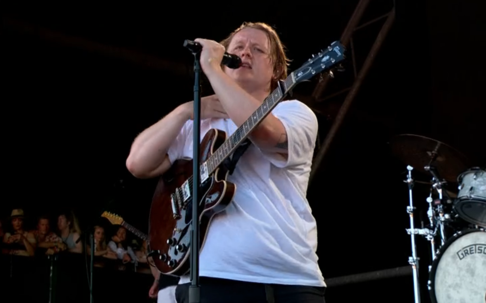 Lewis Capaldi with a guitar.