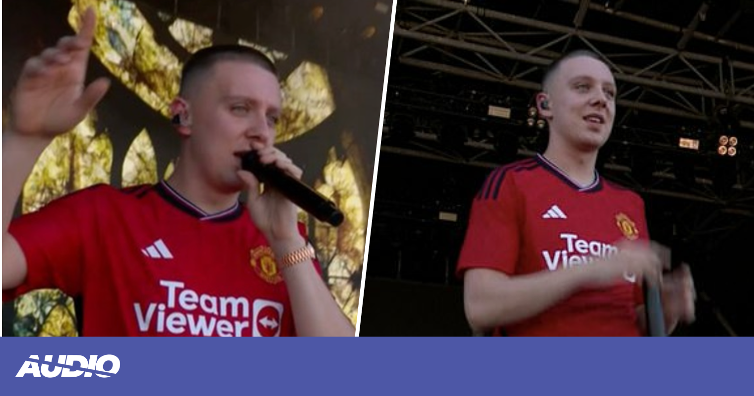 Manchester United officially unveil new 2023/24 home kit after Aitch leak  at Glastonbury