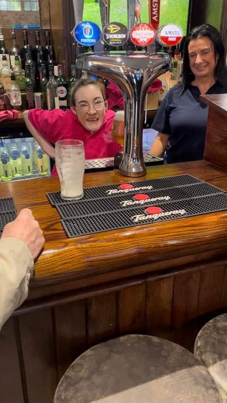 Cheshire pubs helping disabled girl pull 100 pints