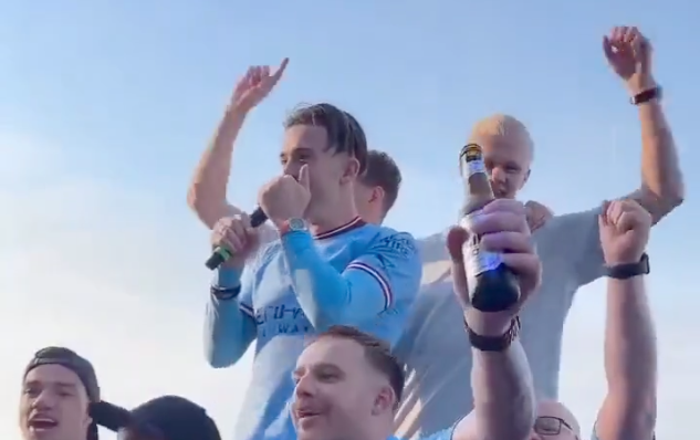 Jack Grealish partying in full City kit at 6am after winning Champions League