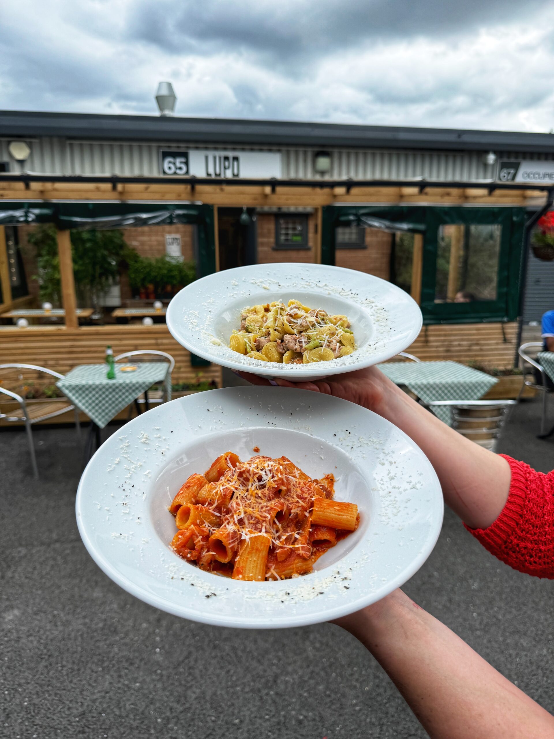 Rigatoni amatriciana, and fennel sausage orecchiette